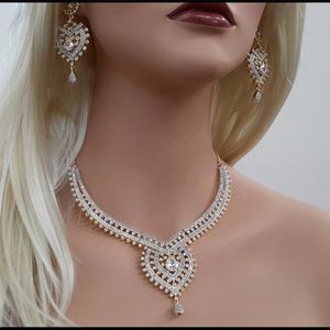 NWT Cubic Zirconia Necklace Set